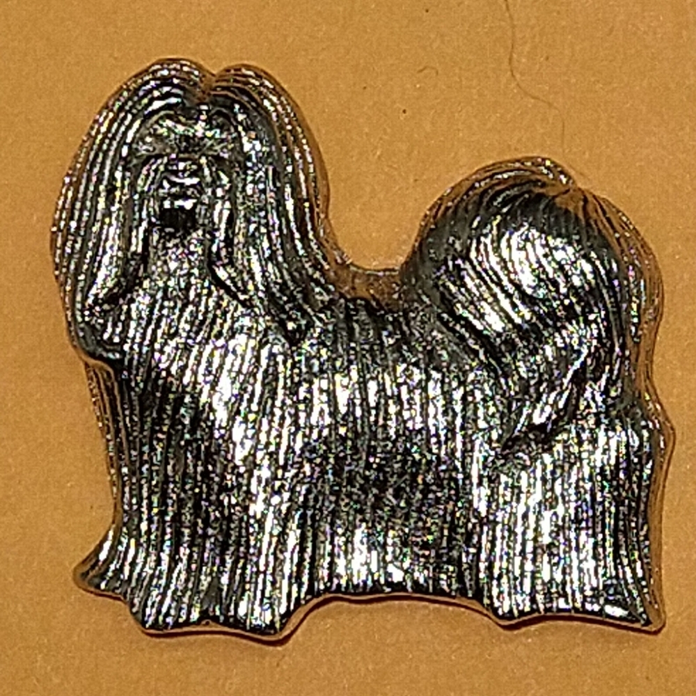 lhasa apso tie tack hat or lapel pin dog breeder gift pet breed Pekingese